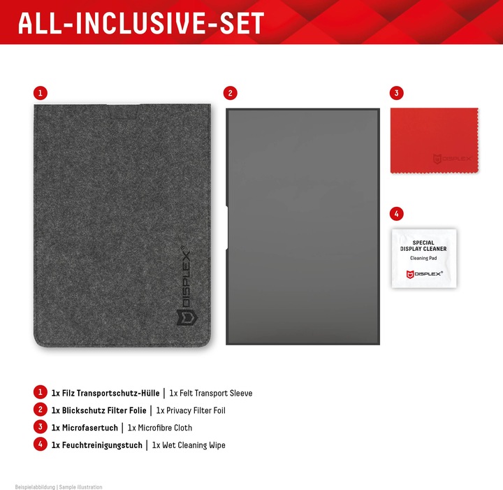 Produktbild Displex Privacy Safe randlos, Laptop Blickschutzfilter (16", 16 : 10)
