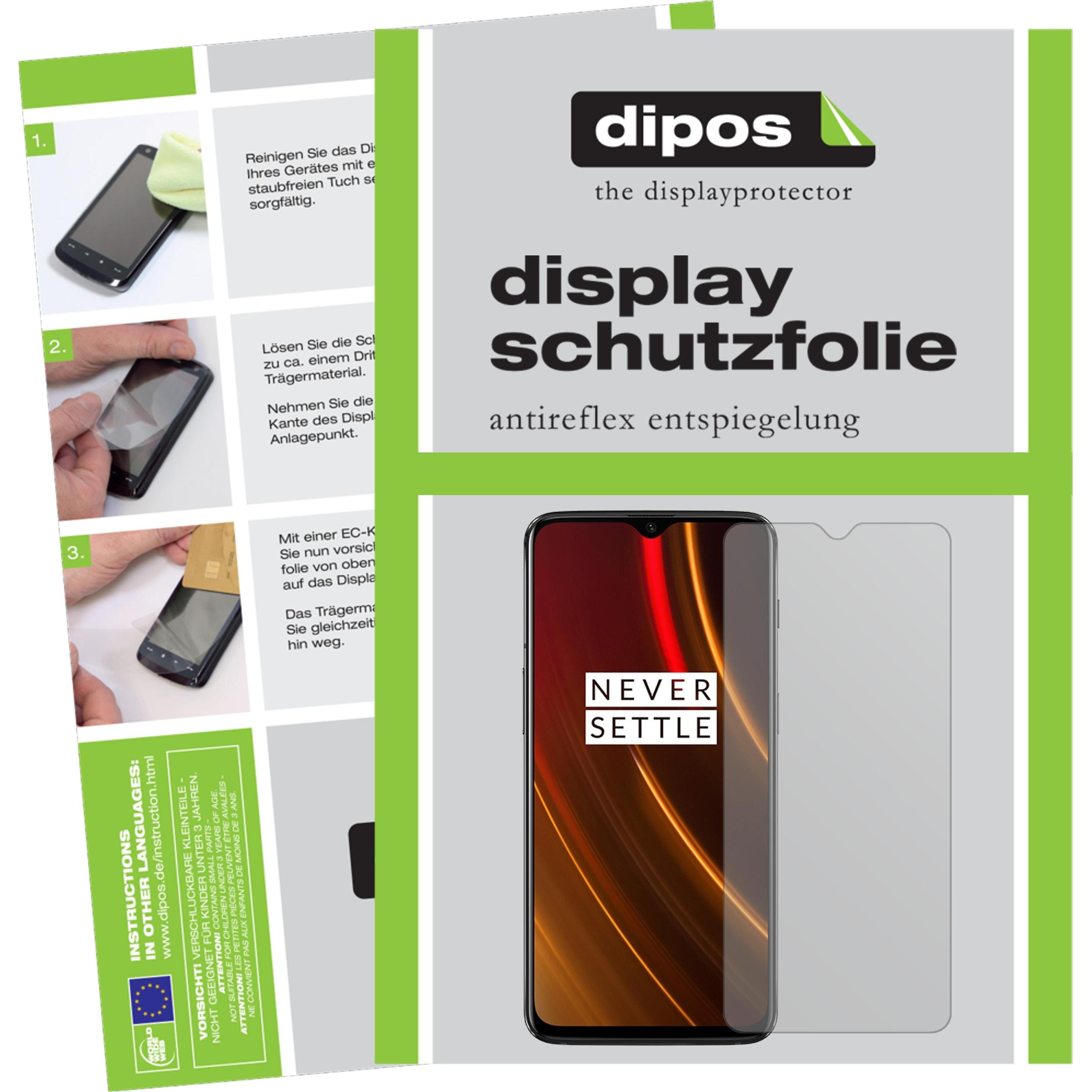 Dipos Displayschutzfolie Antireflex (6 Stück, OnePlus 6T McLaren Edition), Smartphone Schutzfolie, Transparent