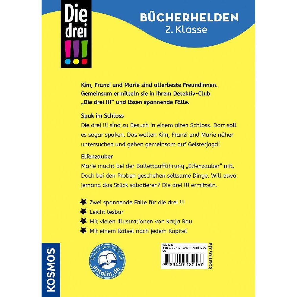 Thumbnail - Die drei!!!, Bücherhelden 2. Klasse, Doppelband 1, Geisterspuk und Elfenzauber, Kinderbücher von Jule Ambach, Katja Rau