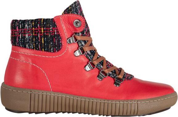 Gemini Schnürstiefelette, Anilinleder, 6 Farben rot (37)