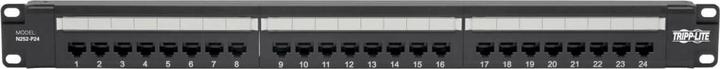 Image du produit Eaton Cat6 24-Port Patch Panel PoE+ Compliant 110/Crown 568A/B RJ45 Ethernet 1U Rack-Mount
