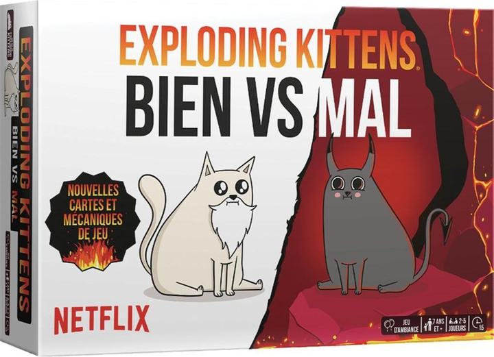 Immagine prodotto Exploding Kittens Bien Vs Mal (Francese, 2 - 5 Giocatori)