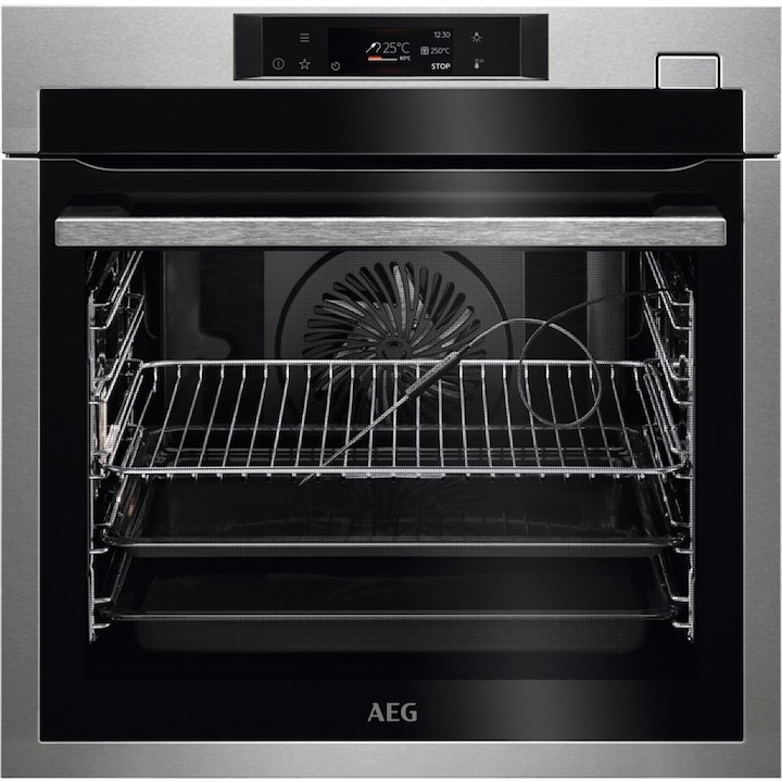 Produktbild Maisto Einbaudampfgarer mit Speisenthermometer AEG BSE782380M