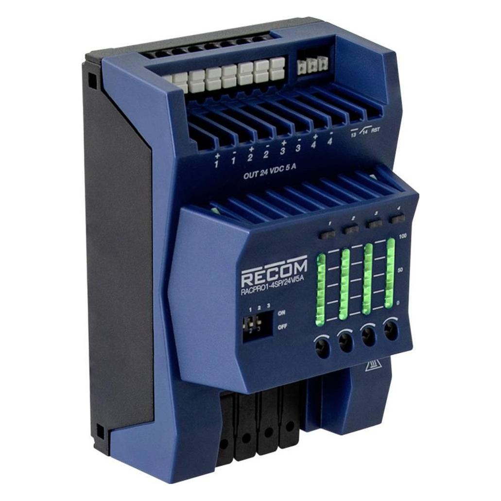 Recom, Mobiele stroomverdelers, Hutschienen-Netzteil DIN-Rail 10 A