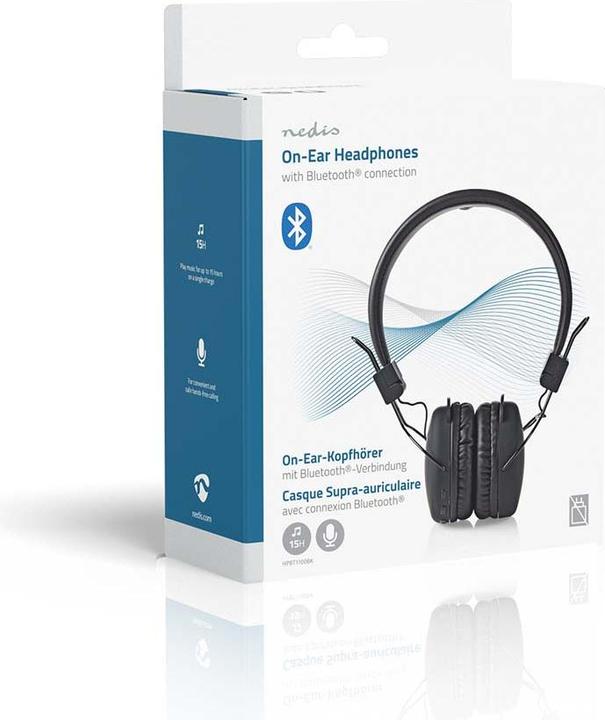 Image du produit Nedis Casque supra-auriculaire Câblé 1,2 m Noir, one-Size, HPWD1101BK (Filaire)