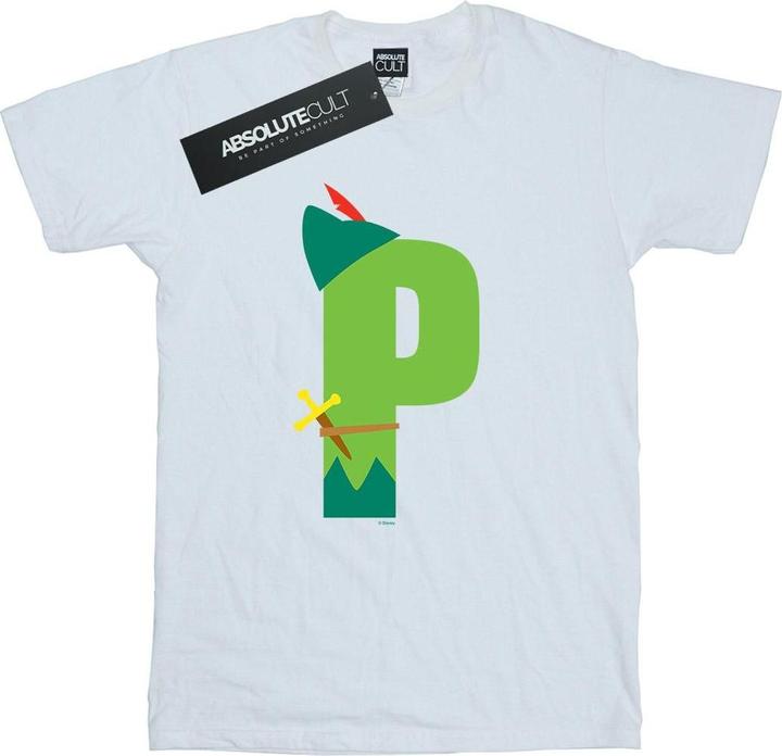Immagine prodotto Disney Alphabet P Is For Peter Pan Maglietta Ragazzi (140, 146)