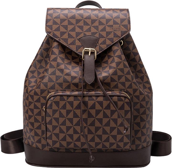 Produktbild Only-Bags.Store Veganer Lederrucksack, Brauner Rucksack, Vegane Ledertasche, Lederrucksack