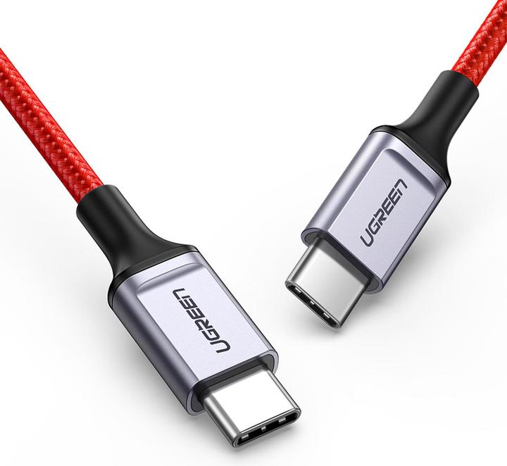 Actual product image Ugreen USB-C to USB-C cable 2.0 1m (red) (1 m, USB 2.0)
