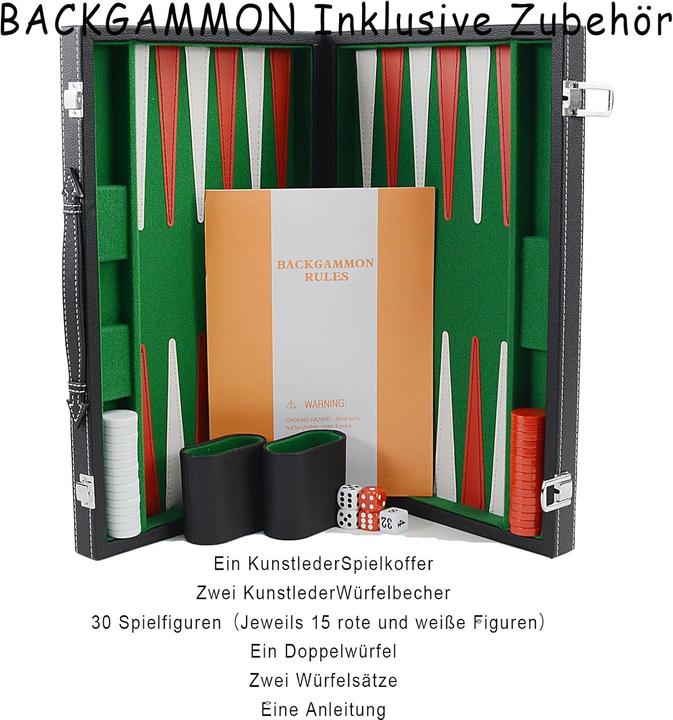 Produktbild Bucher&Rossini Backgammon Koffer