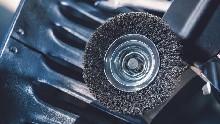 Actual product image Bosch Professional Zubehör PRO Metal heavy tapered brush, 115 x 0.5 mm, thread (plaited)