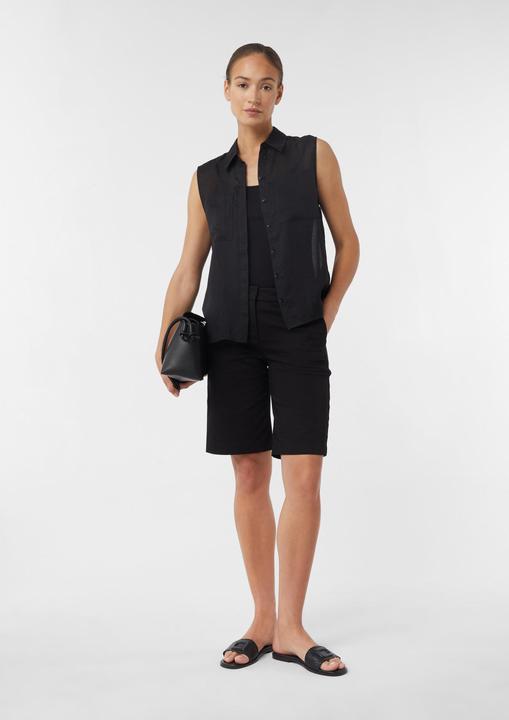 Immagine prodotto Comma Bluse Ärmellose Ramie-Bluse mit aufgesetzten Taschen (34)