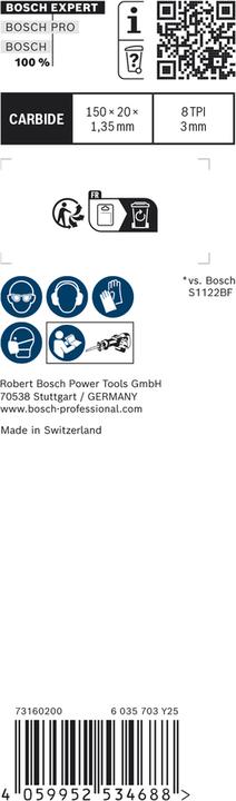 Produktbild Bosch Professional Zubehör EXPERT ‘Vehicle Rescue’ S 957 CHM Säbelsägeblatt, 1 Stück