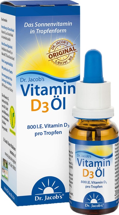 Immagine prodotto Dr. Jacob's Olio di vitamina D3 (1 Pezzo/i, Goccia, 70 g)