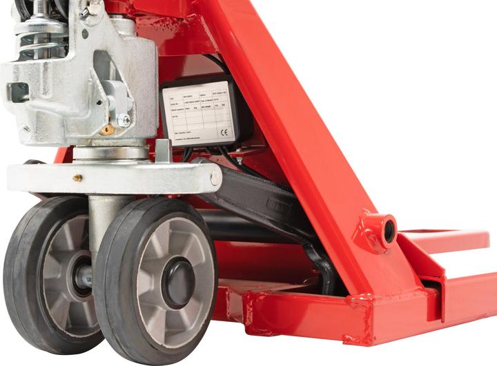 Actual product image Stier Weighing pallet truck with printer 1kg increments Load capacity 2000kg