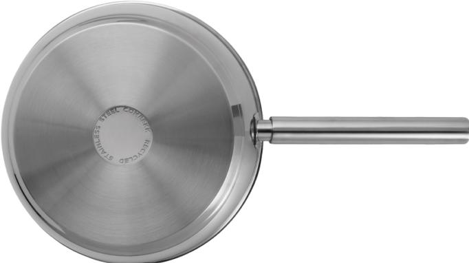 Immagine prodotto Combekk Koekenpan Y - pannello per rosticceria - 28cm - gerecycled - inductiegeschikt (28 cm, Padella per friggere, Acciaio inossidabile)