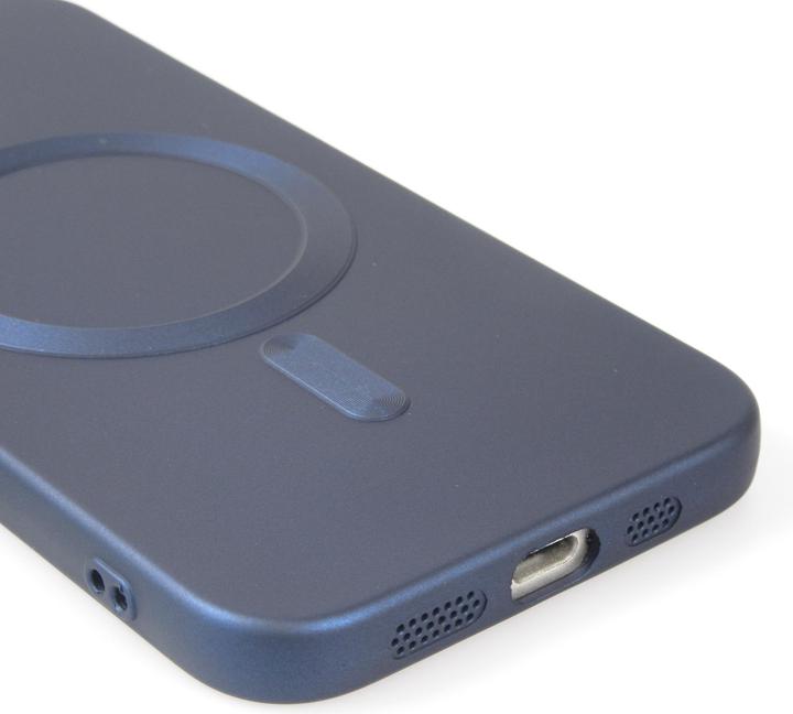 Produktbild PhoneLook Hülle Gummi weich mit Kameraschutzglas MagSafe Dunkelblau (Apple iPhone 16e, Apple iPhone 17e)