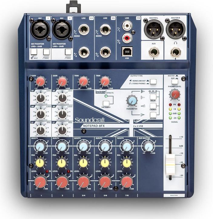 Actual product image Soundcraft Notepad-8FX (Studio- and Livemixer)