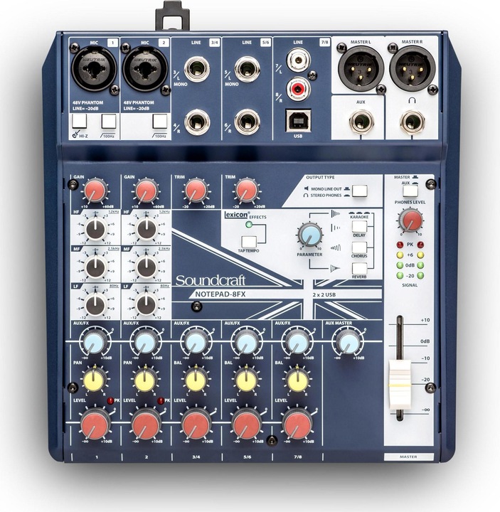 Image du produit Soundcraft Notepad-8FX (Studio et mixeur live)