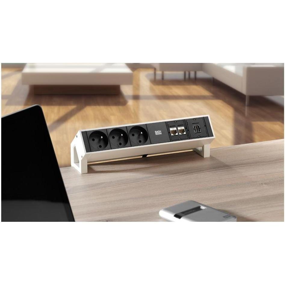Thumbnail - Bachmann, Steckdosenleiste, Desk 2 (3 x, Typ 13, 0.20 m)