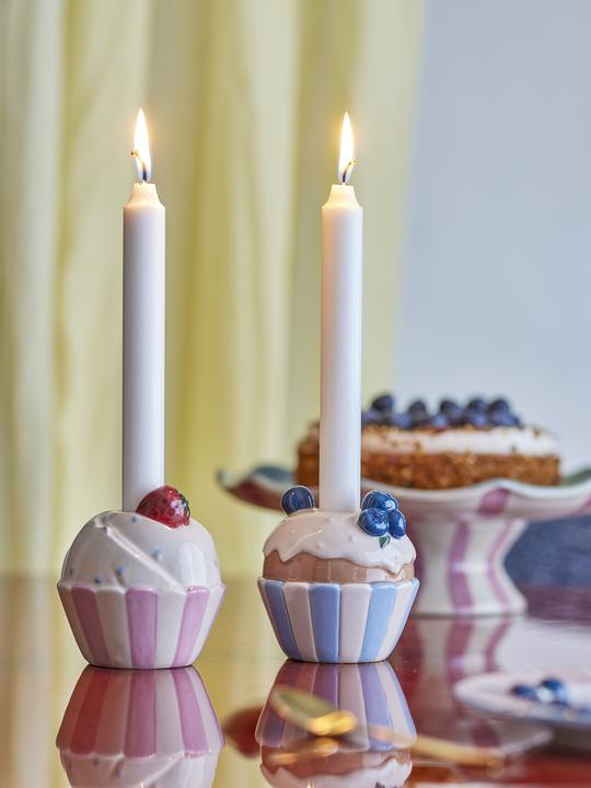 Actual product image Bloomingville - Chip Candle Holder - Multi - 10 cm x 8 cm