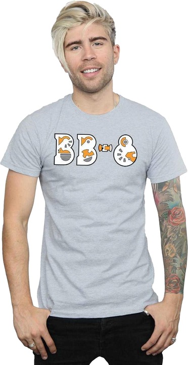 Produktbild Star Wars The Rise Of Skywalker BB8 Text Logo TShirt (4XL)