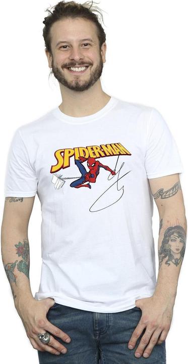Image du produit - T-shirt SPIDER-MAN WITH A BOOK - Homme (XXL)