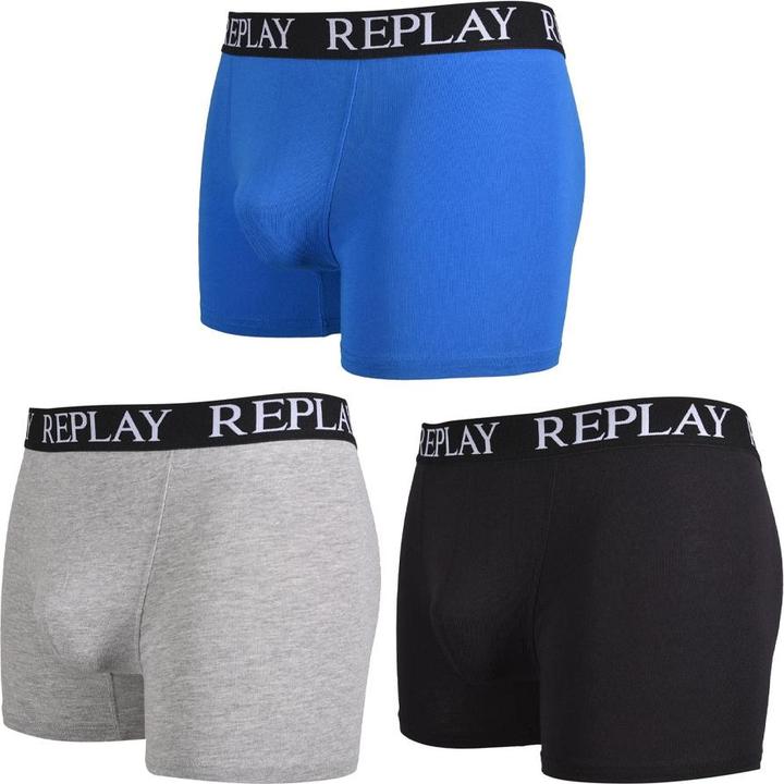 Produktbild Replay Logo Boxershorts (3er Pack) (S, 3er Pack)