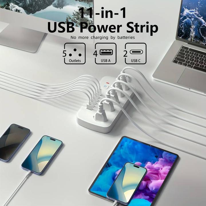 Produktbild PhoneLook 11-in-1-Steckdosenleiste (11x)