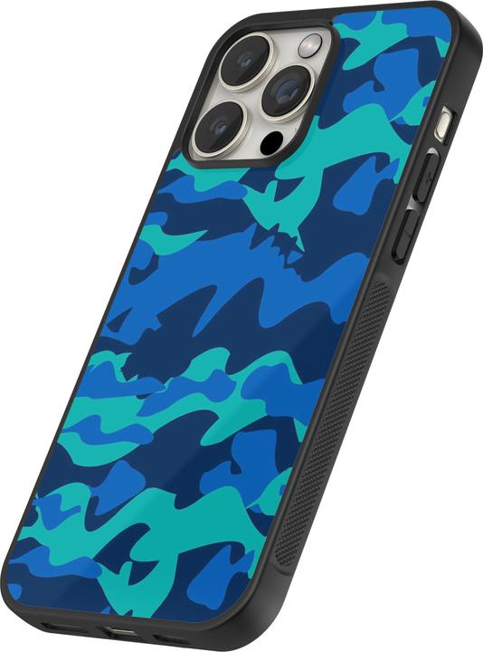 Image du produit PhoneLook Coque Silicone rigide noir Camo Blue (Apple iPhone 14 Pro Max)