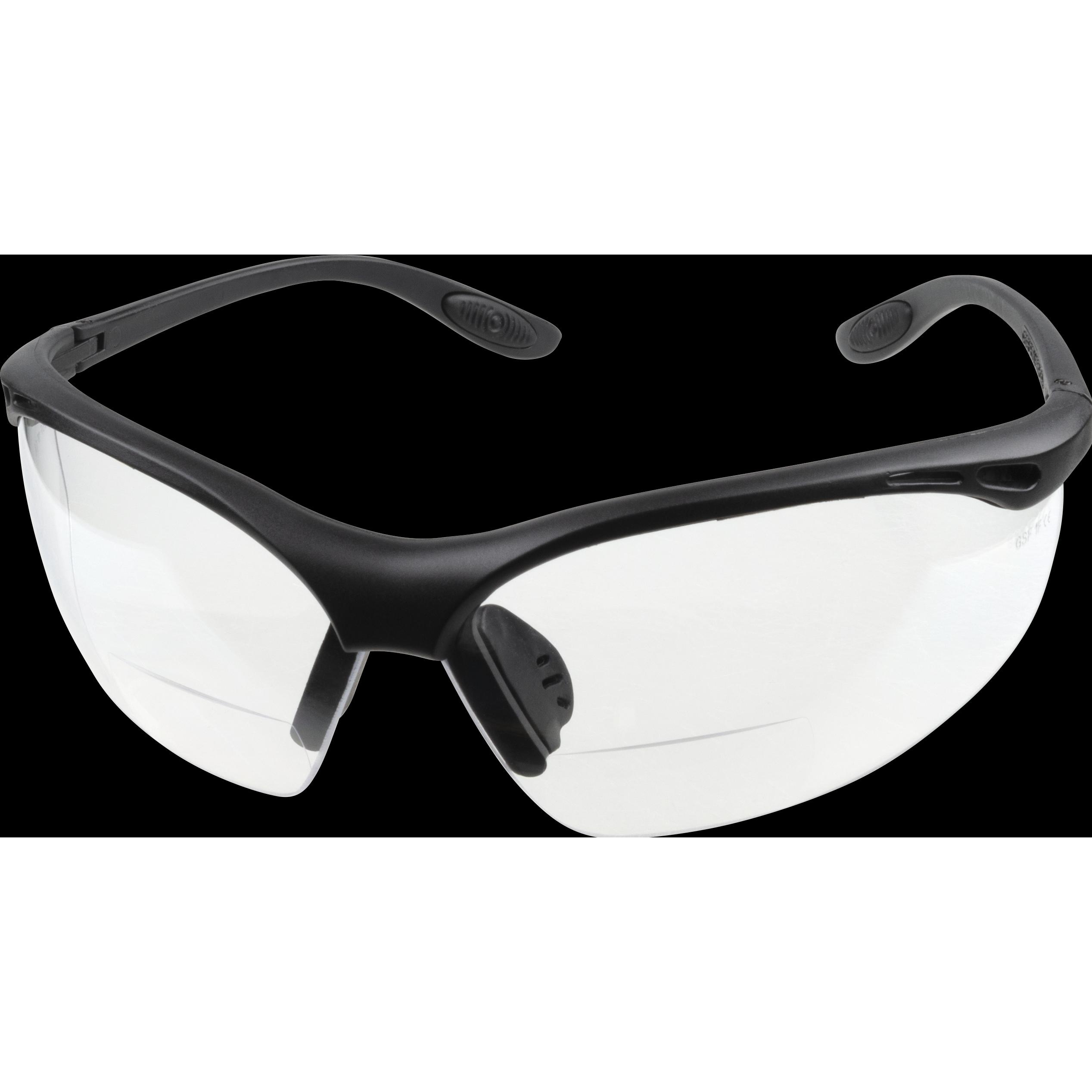 wolfcraft, Schutzbrille + Gesichtsschutz, Bügelschutzbrille mit Sehstärke, +2,0