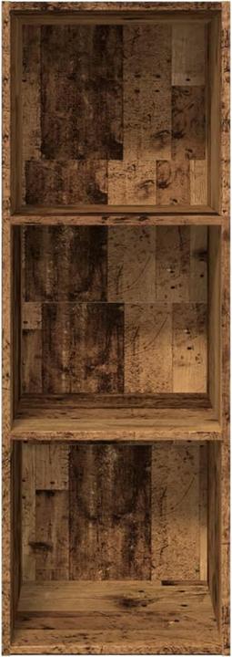 Actual product image vidaXL Bücherregal Regal Standregal Büroregal Aufbewahrungsregal Altholz-Optik (40 x 30 x 114 cm)