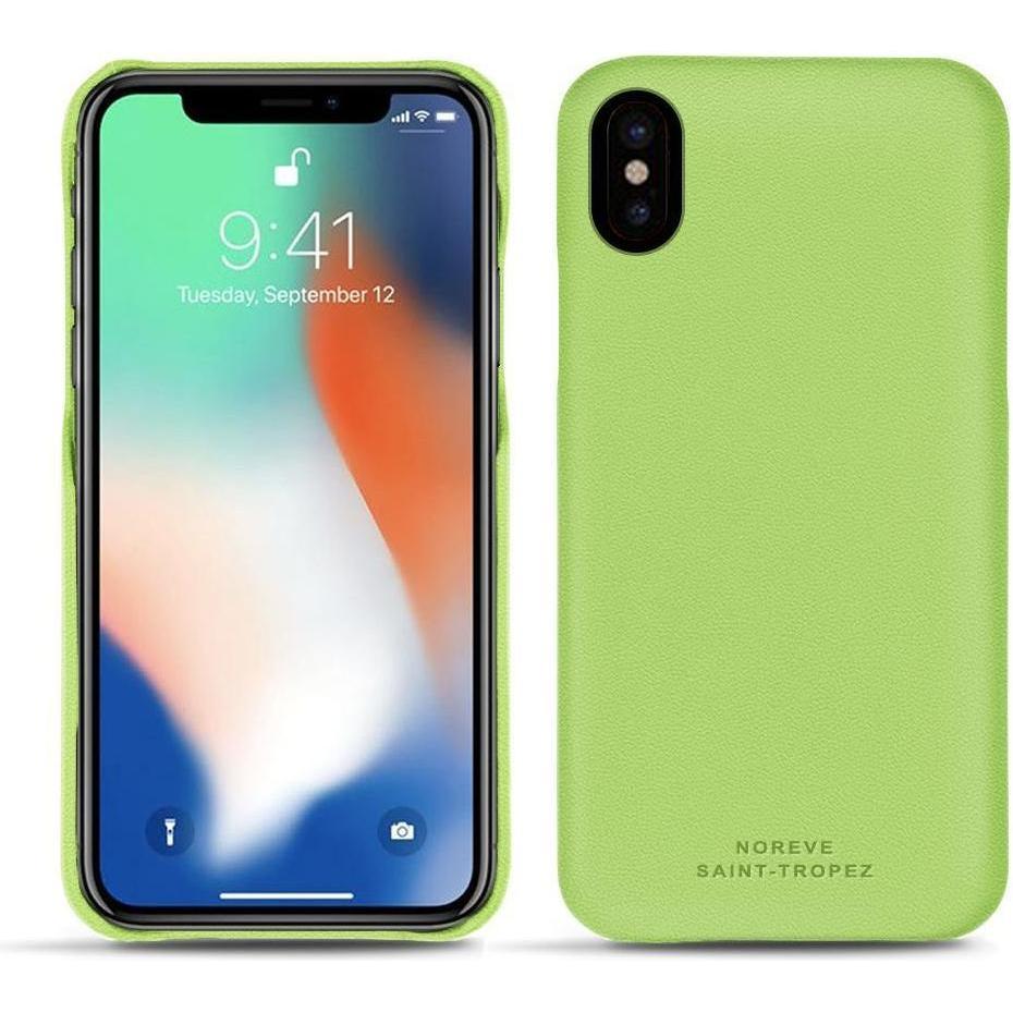 Noreve Lederschutzhülle (Apple iPhone XS Max), Smartphone Hülle, Grün