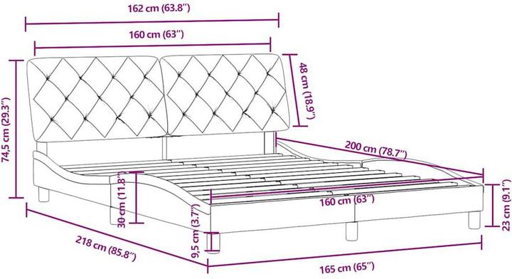 Image du produit vidaXL Bettgestell (160 x 200 cm)