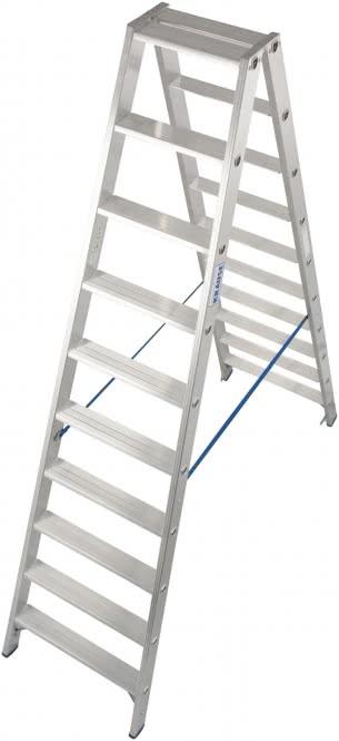Produktbild Krause Alu-Stufendoppelleiter, ohne Rollen (Gerüst, 255 cm)