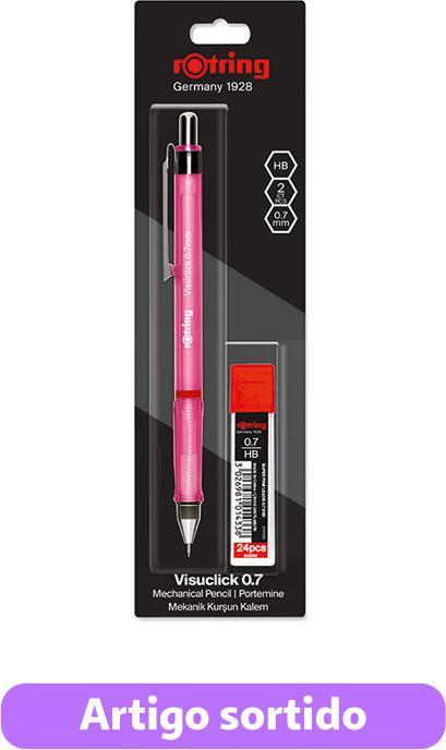 Produktbild Rotring Feinminenstift Visuclick 0,7HB+Minendose far.sor 12e (0.70 mm, HB, 1x)