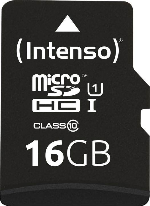 Actual product image Intenso UHS-I Premium (16 GB, microSDHC, U1, UHS-I)