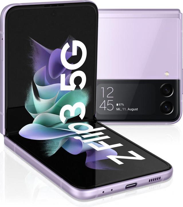 Produktbild Samsung Galaxy Z Flip3 5G EU (128 GB, Lavender, 6.70", SIM + eSIM, 5G)