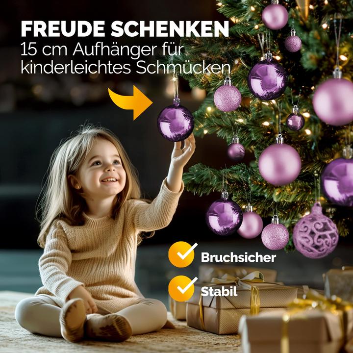 Image du produit Deuba Boules de sapin de Noël (100 -pièce)