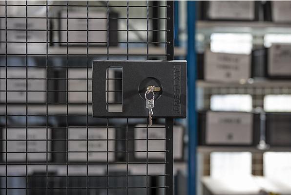 Actual product image Axelent X-STORE 2.0 partition system, wall section, height 1100 mm, width 250 mm.