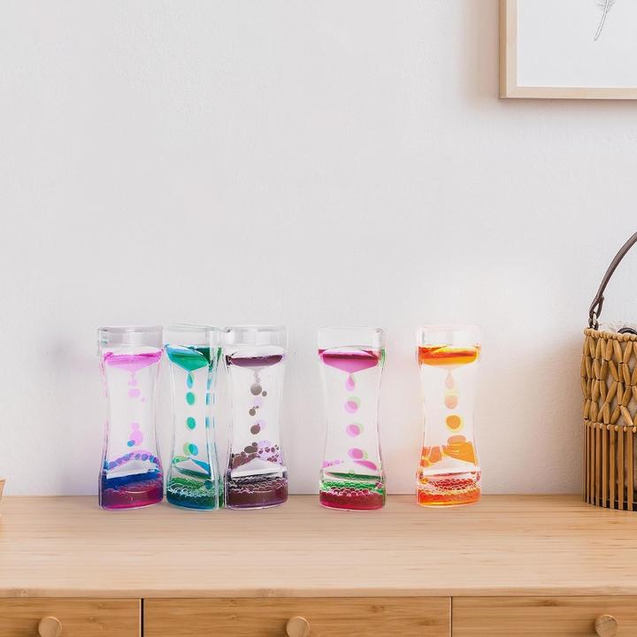 Actual product image The twiddlers Liquid hourglass toy