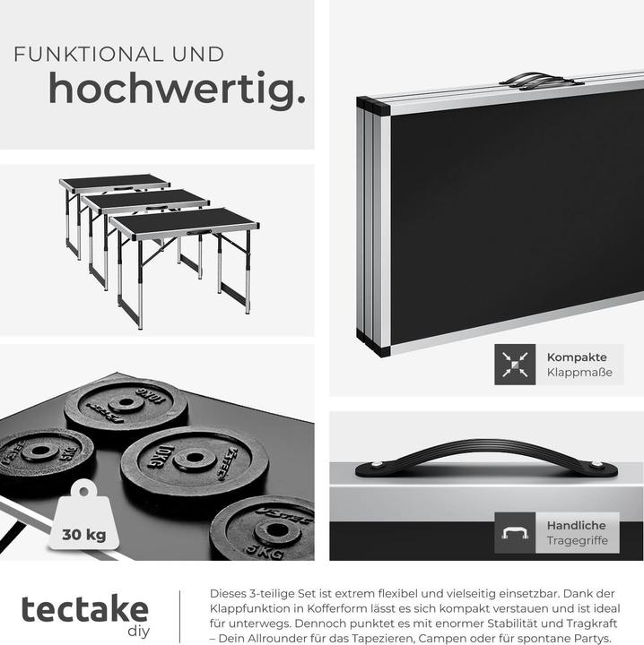 Actual product image tectake Wallpaper tables