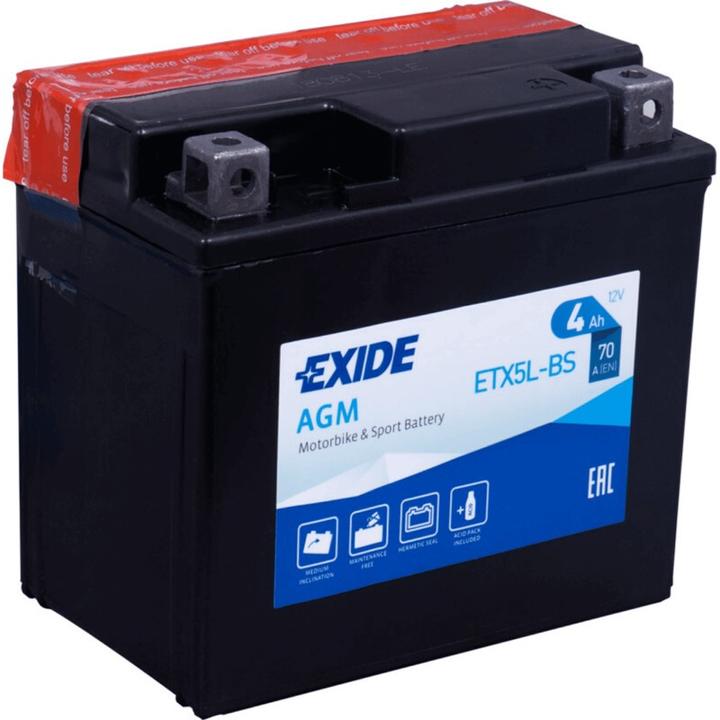 Immagine prodotto Exide Agm Ytx5l-Bs (12 V, 4 Ah, 70 A)