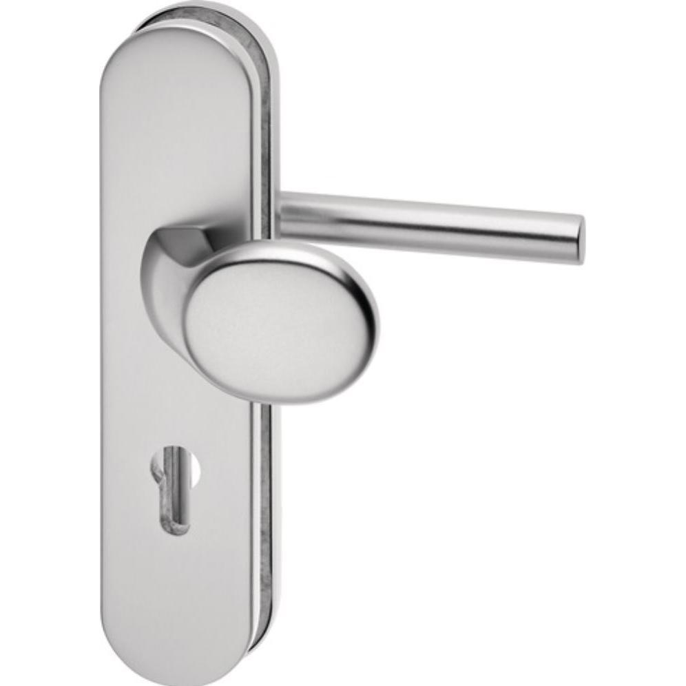 EDI, Türgriff + Fenstergriff, Schutzgarnitur Logo 8743/0292 Aluminium F1 92 mm 65-75 mm (Türgarnitur)