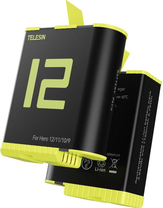 Produktbild Telesin GP-BTR-901-B (GoPro Hero 11, GoPro Hero 9, GoPro Hero 12, GoPro Hero 10)