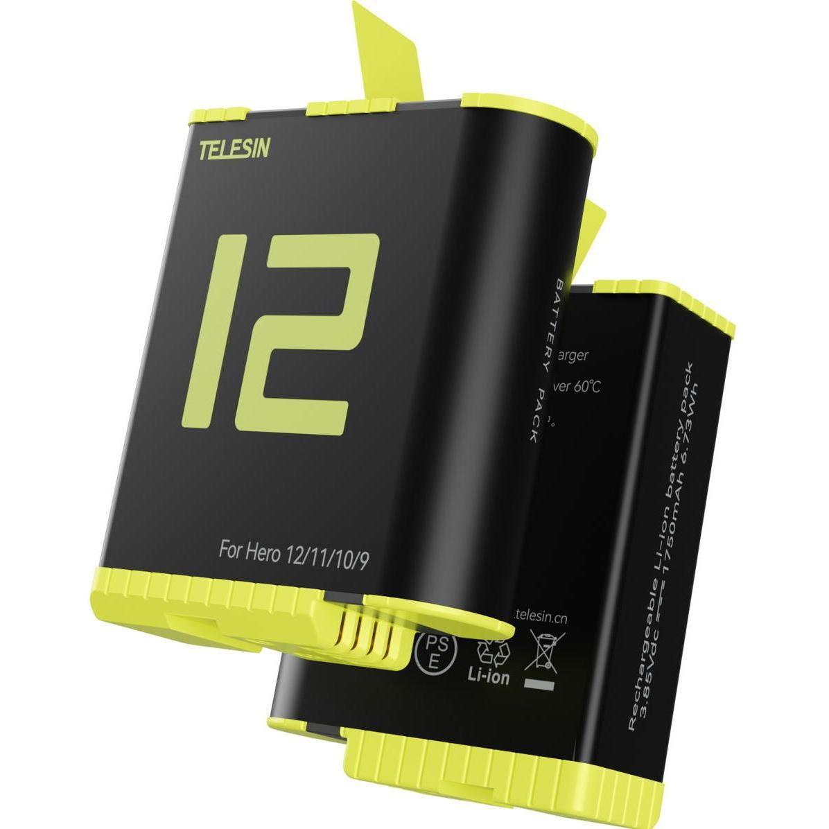 Telesin GP-BTR-901-B, Accessori action cam, Nero