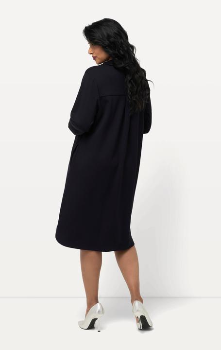 Produktbild Ulla Popken Punto-Kleid, Hemdkragen, V-Ausschnitt, Langarm, Taschen (54)