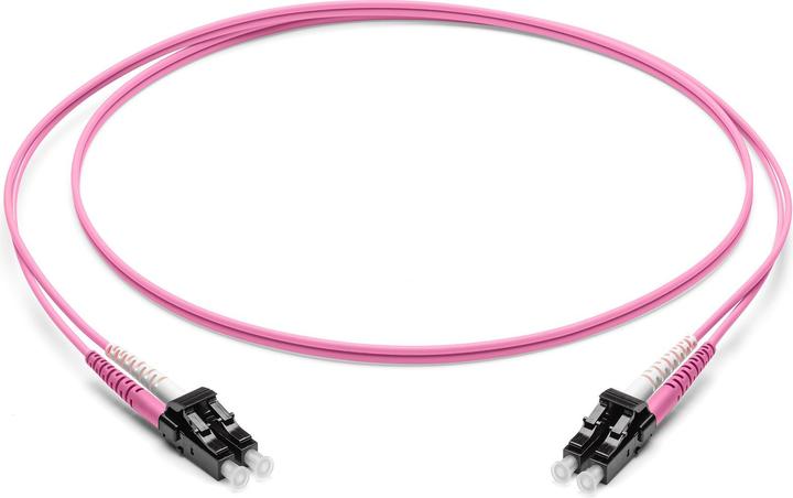 Produktbild Corning Glasfaser Patchkabel 2x 2.0 mm - Multimode Duplex: LC PC Duplex auf LC PC Duplex, 5m (Violet (CAT6a, 5 m)