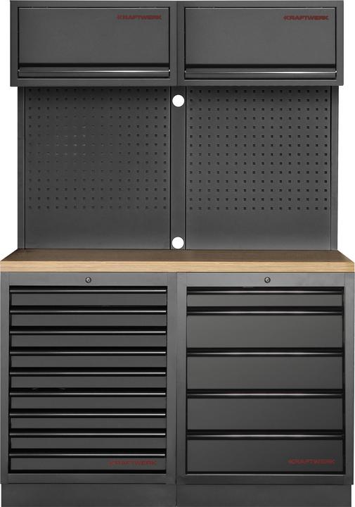 Produktbild Kraftwerk MOBILIO BLK Kombi Lochwand Buche (136 cm, 200 cm)