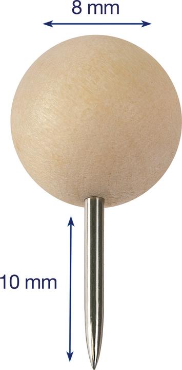 Immagine prodotto Franken Pinboard pin (40 pz., 10 mm)