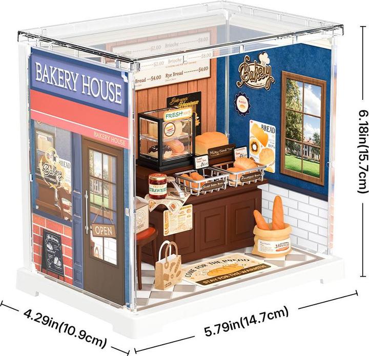 Actual product image Robotime Bausatz Butter Bakery House